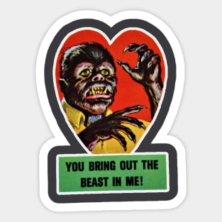 Valentines Beast Sticker